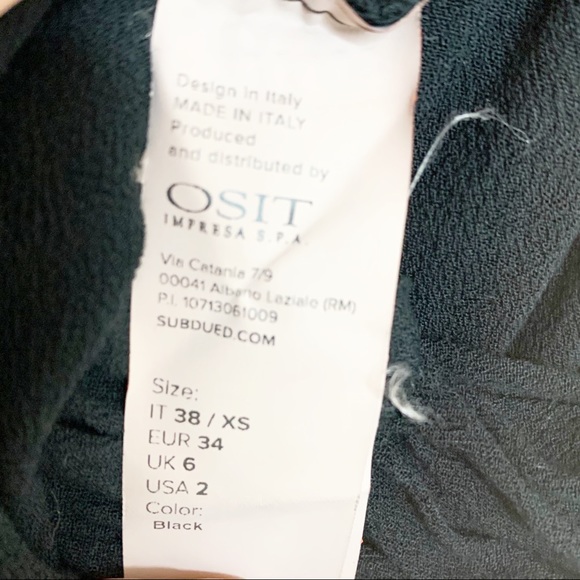 SUBDUED Black Flowy Shorts Romper Cut Out Shoulder - Picture 7 of 9